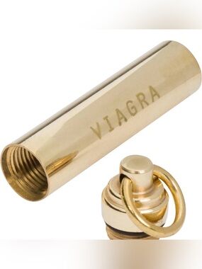 Brass Pill Holder - V